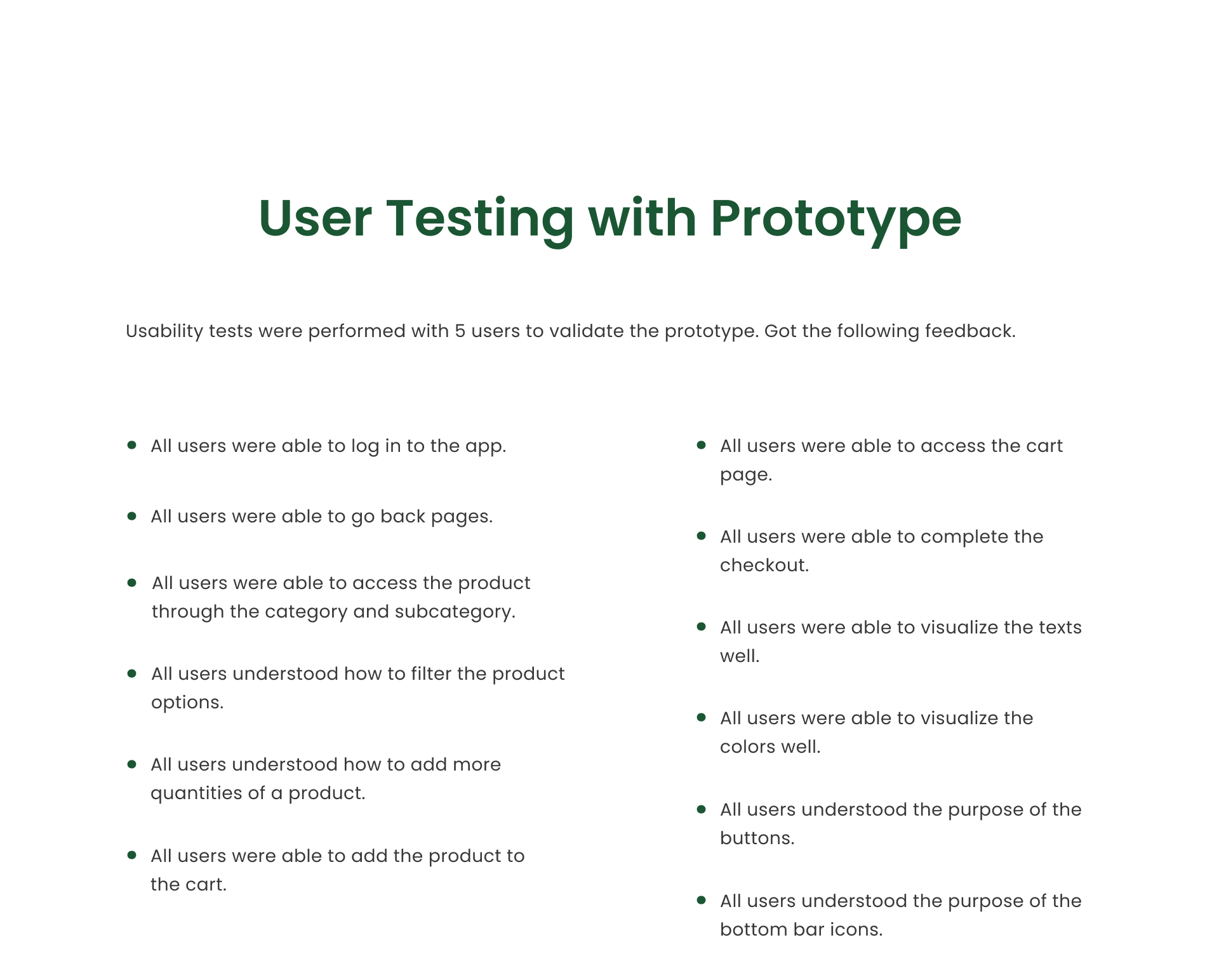 User Testing Prototype EN